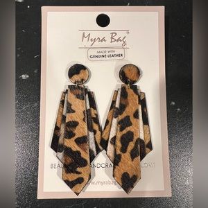 Myra Leather Earrings